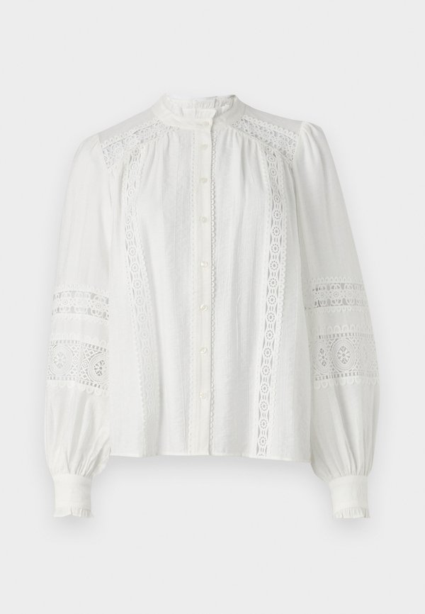 HARIET CHINA COLLAR SHIRT - Button-down blouse - cloud dancer3