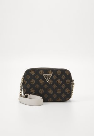 Guess NOELLE CROSSBODY CAMERA - Sac bandoulière - brown