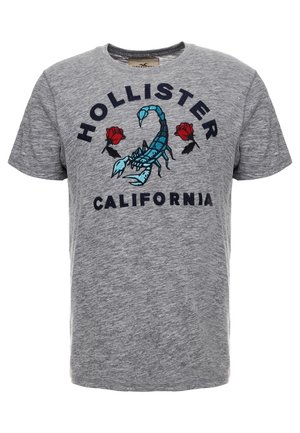 T-shirt print - mottled light grey