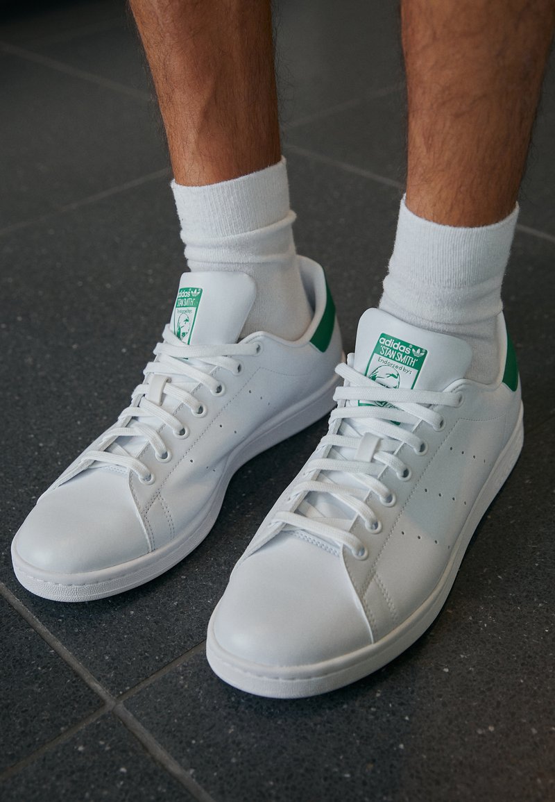 originals all white stan smith sneakers