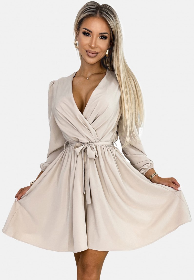 NUMOCO WITH BELT - Rochie de zi - beig
