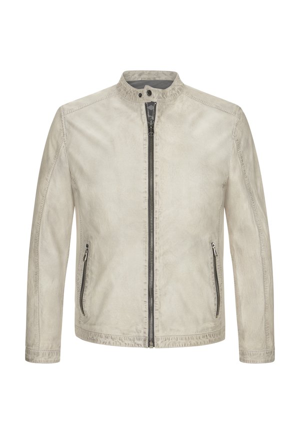 MSLACONA - Lederjacke - wollweiß