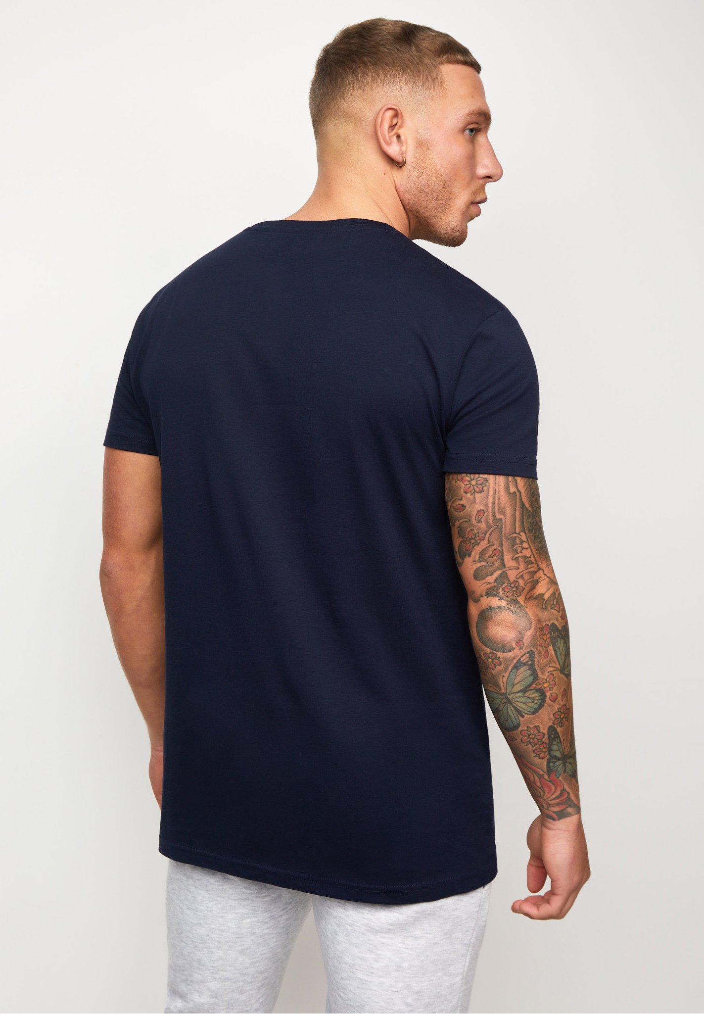 Gym King T-shirt basic - navy/blauw 