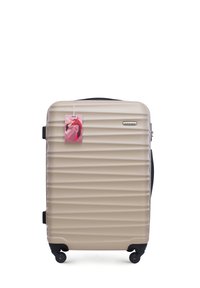 WITTCHEN MEDIUM SUITCASE WITH LUGGAGE TAG FROM ABS - Trolley - beige