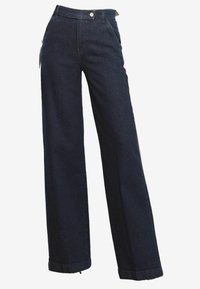 HIGH WAIST TAILORED - Flared-farkut - blue