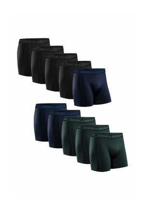 Danish Endurance CLASSIC TRUNKS - Boxer shorts - black/blue melange/green