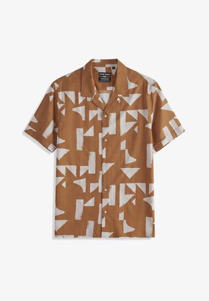 Antony Morato, SHIRT HONOLULU REGULAR STRAIGHT FIT IN WITH LOGOED BADGE - Camisa - orange