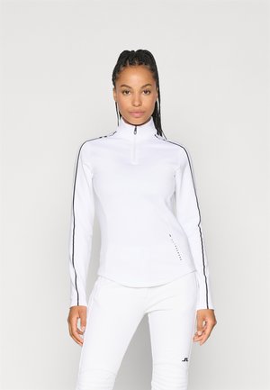 NEFE QUARTER ZIP MID LAYER - Felpa - white
