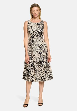 Vera Mont, VERA MONT MIT KELLERFALTEN COCKTAILKLEID - Robe de jour - weiß schwarz