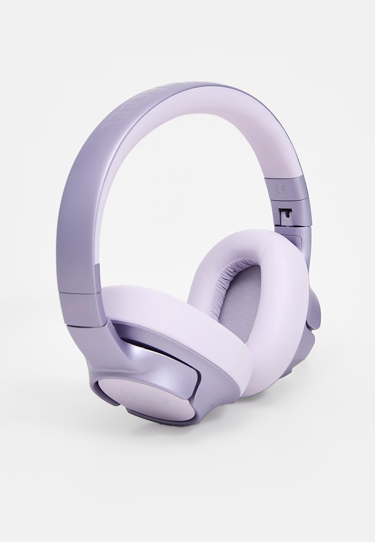 Over-ear hoofdtelefoon met een gladde matte afwerking, lavendel kleur, gevoerde oorkussens en een verstelbare hoofdband met een matte accent.