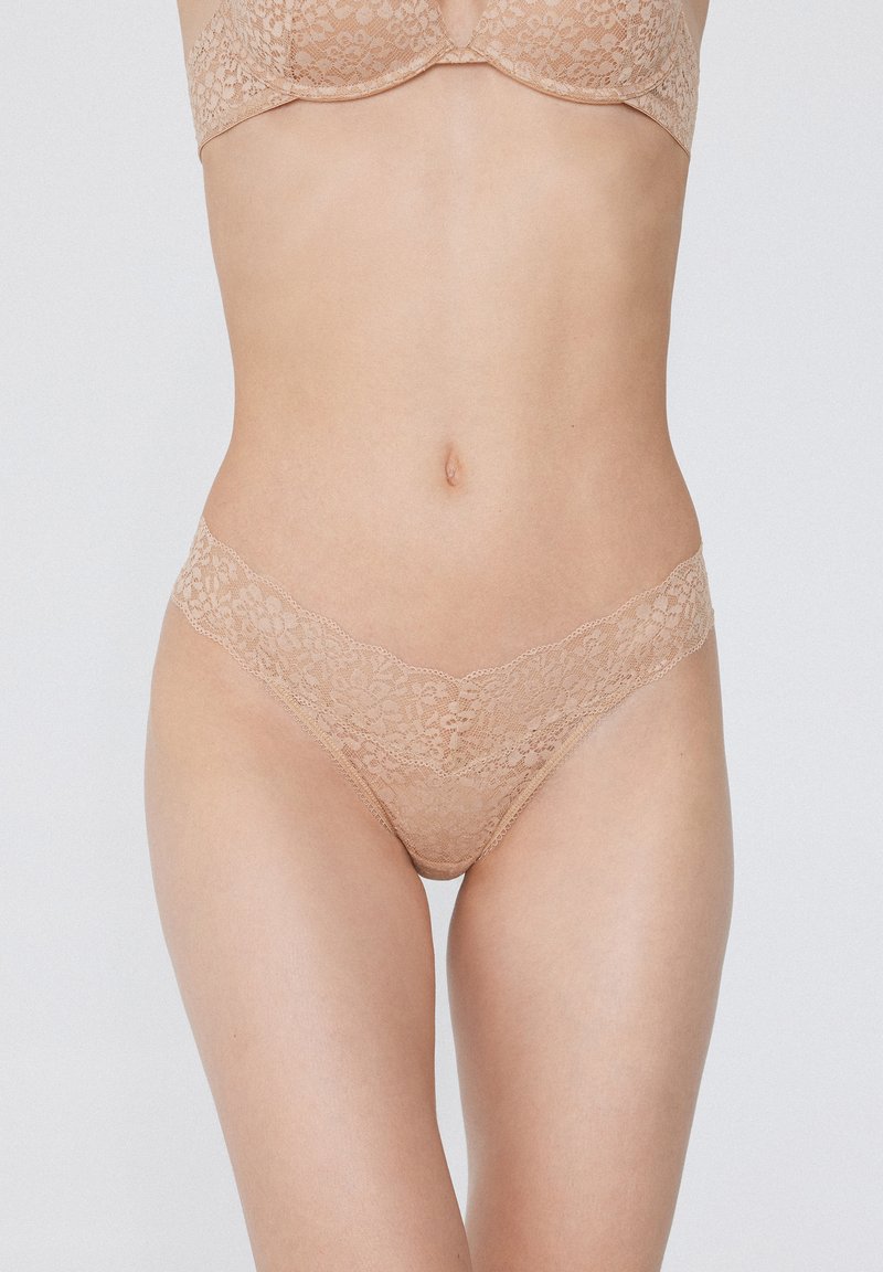 Tezenis - MIT BEINAUSSCHNITT - Thong - natural blush, Enlarge