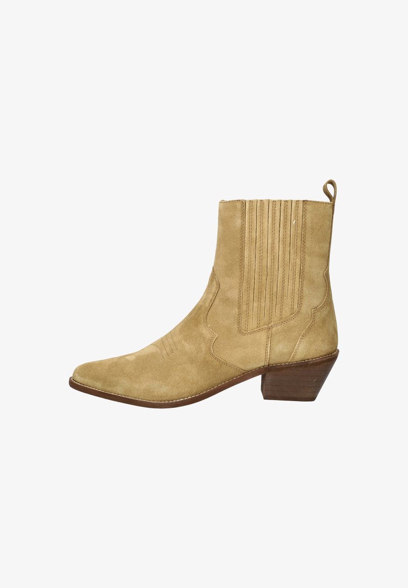 Nelson TARTOR - Bottines de cowboy / motard - beige