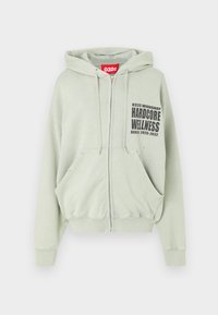 HARDCORE WELLNESS ZIP-UP - Bluză de molton cu fermoar - faded grey