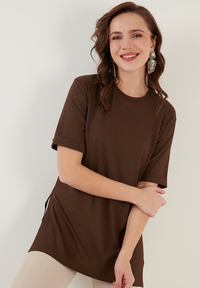 LELA Slim Fit - Bluza - dark brown