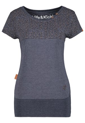 alife & kickin CORAAK - T-shirt con stampa - marine