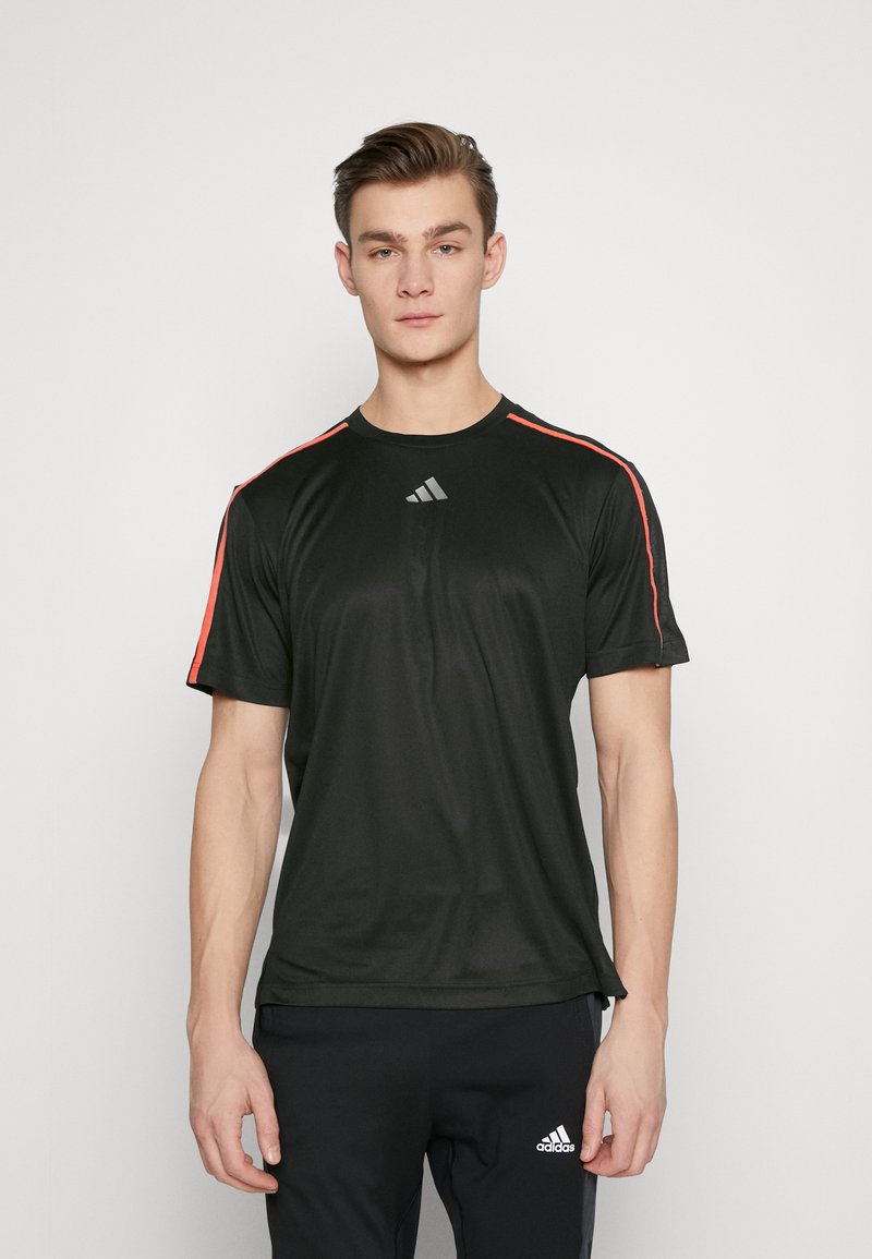 adidas Performance BASE TEE Sports Tshirt black/bright red/black