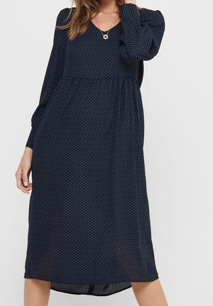 Hverdagskjole - mottled dark blue