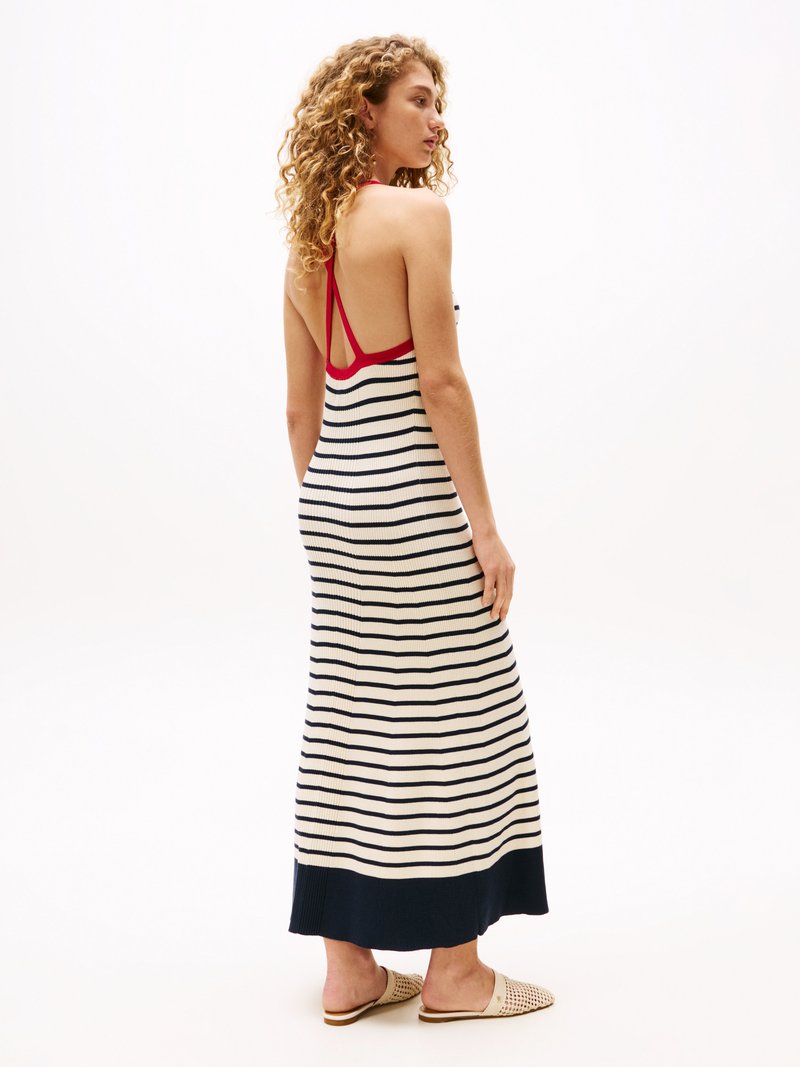 tommy hilfiger striped knit dress Tommy Hilfiger Striped Knit Midi Dress
