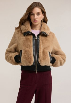 EFFETTO PELUCHE - Giacca invernale - beige