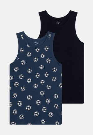 NKMTANK FOOTBALL 2 PACK - Camisola interior - dark denim