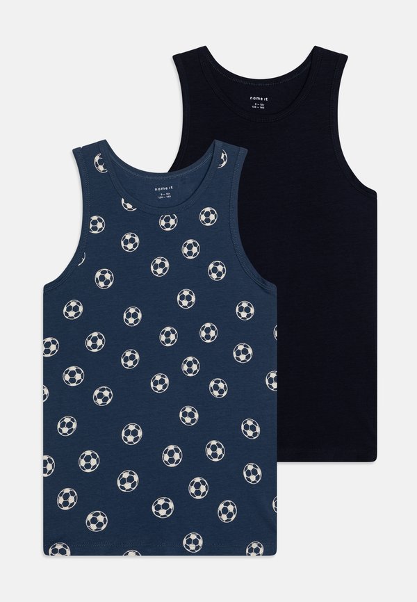 NKMTANK FOOTBALL 2 PACK - Undershirt - dark denim