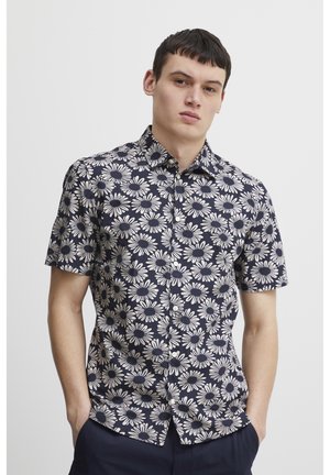 CFANTON S FLOWER PRINTED - Vapaa-ajan kauluspaita - dark navy