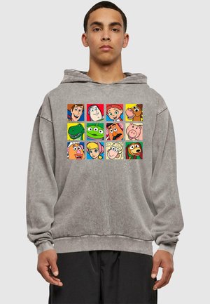 TOY STORY - CHARACTER SQUARES ACID WASHED - Hoodie - asphalt