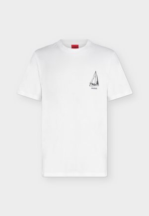 HUGO, - T-shirt z nadrukiem