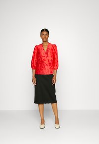 Kaffe KARINA WRAP BLOUSE - Blusa - red