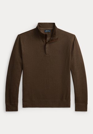 Polo Ralph Lauren LUXURY JERSEY QUARTER-ZIP PULLOVER - Φούτερ - cedar