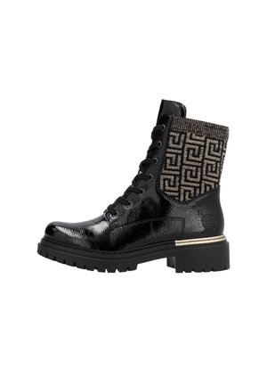 Stivaletti con plateau - black