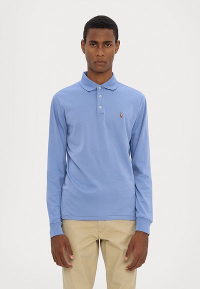 Polo Ralph Lauren CUSTOM SLIM FIT SOFT COTTON POLO SHIRT - Tops ar garām piedurknēm - campus blue
