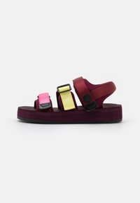 Scotch & Soda LYDIA - Platform sandals - bordo/multi-coloured