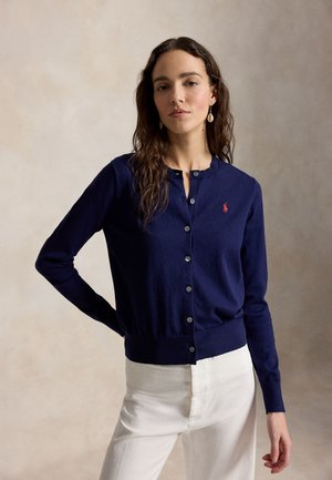 Polo Ralph Lauren COTTON CREWNECK CARDIGAN - Kardigán - bright navy
