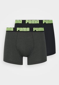 Puma - BASIC 2 PACK - Panties - grey/yellow Thumbnail-Bild 1