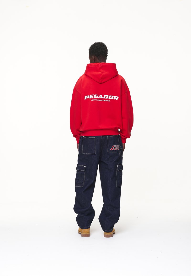 Pegador - COLNE LOGO JACKET - Zip-up sweatshirt - washed red, Enlarge