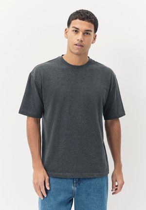 Next, RELAX FIT HEAVYWEIGHT T-SHIRT.  - REGULAR FIT - T-shirt basic - grey dark marl
