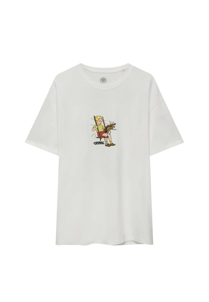 PULL&BEAR THE OFFSPRING Print Tshirt white Zalando.de
