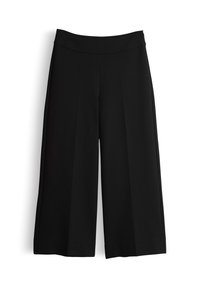 HIGH RISE CROPPED WIDE FIT - Stoffhose - black