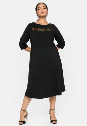 Sheego Cocktailkleid/festliches Kleid - schwarz