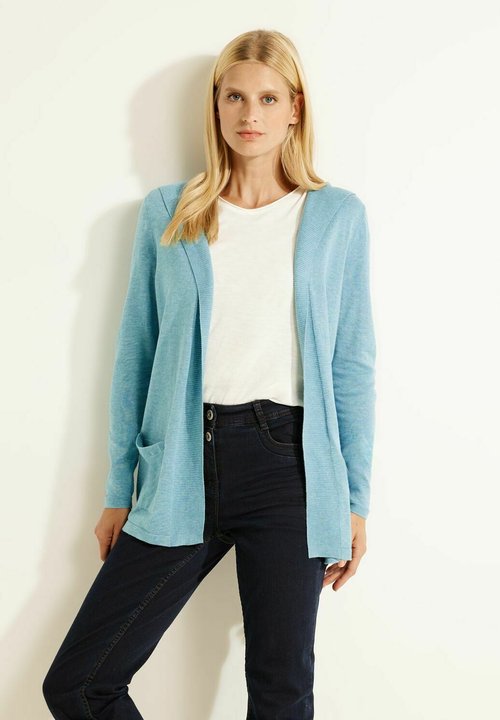 CECIL Gilet Ouvert En Fil De Plume Pour Femmes En Beige | CECIL