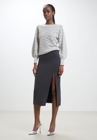 Calliope TRAFORATA - Maglione - grigio