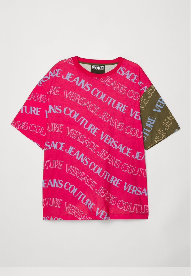 Versace Jeans Couture T-shirt print donkerroze Versace Jeans Couture T-shirt print donkerroze