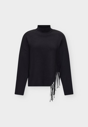 Vero Moda, VMMAGPIE HIGHNECK FRINGE PULLOVER - Пуловер - black
