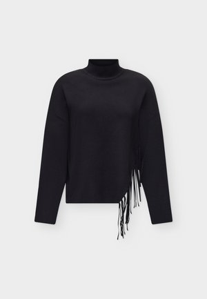 Vero Moda, VMMAGPIE HIGHNECK FRINGE PULLOVER - Пуловер - black