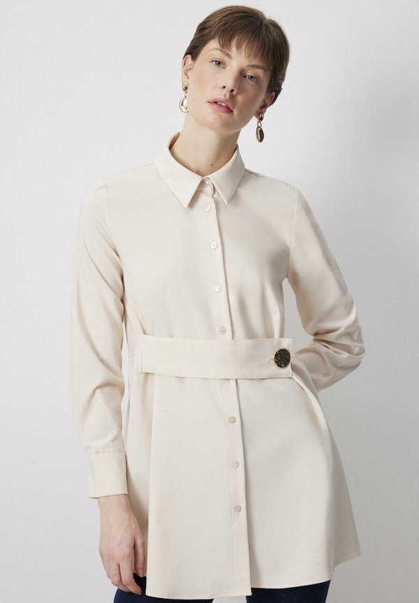GOLD BUTTON DETAILED - Hemdbluse - cream