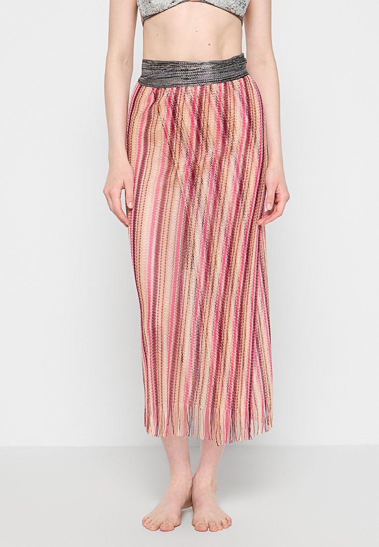 Missoni Wikkelrok donkerroze