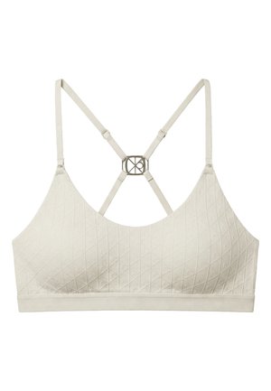 Calvin Klein Underwear, LIGHTLY LINED BRALETTE EMBOSSED EMBLEM - Toppe - ivory