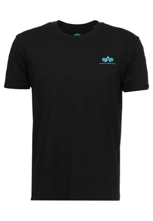 Alpha Industries SMALL LOGO - Camiseta básica - black/blue