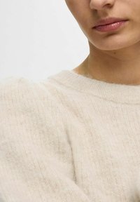Selected Femme SLFLULU O-NECK NOOS - Svetr - birch